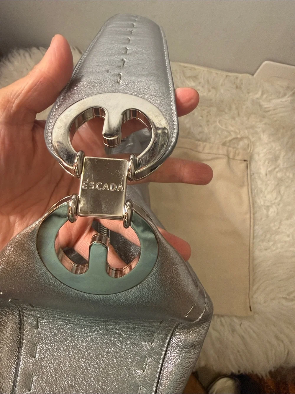 Escada sleek metallic